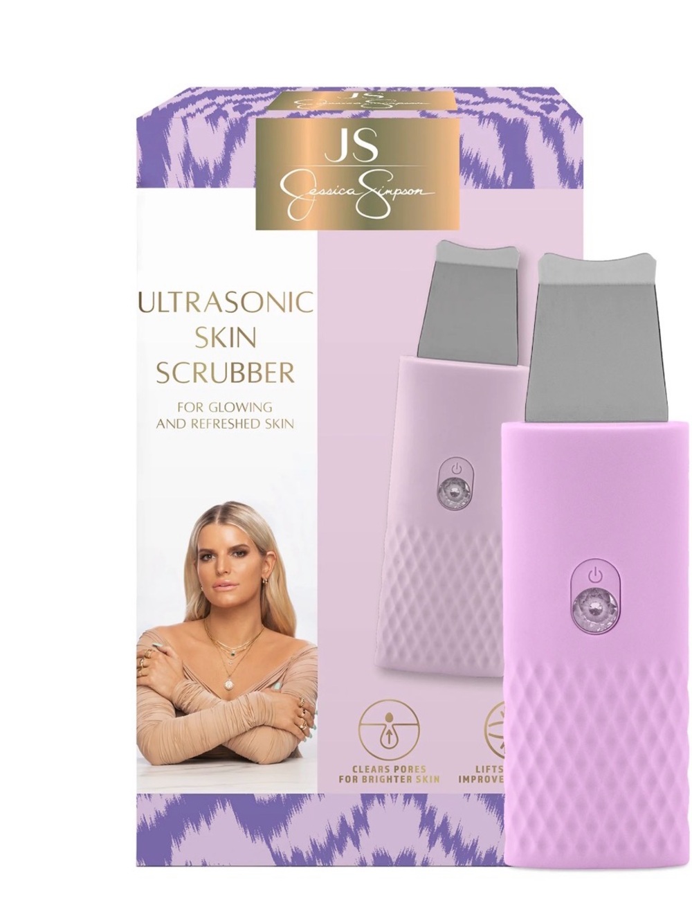 Jessica Simpson Ultrasonic Facial Skin Scrubber Acne Clearing Device